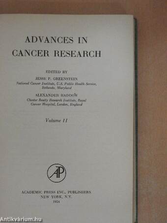 Advances in Cancer Research 2.