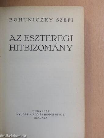 Az eszteregi hitbizomány