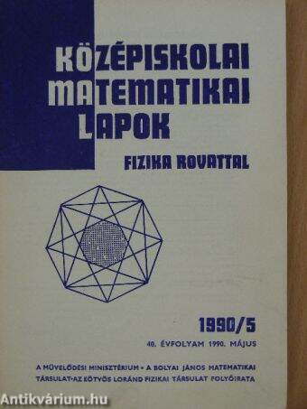 Középiskolai matematikai lapok 1990. május