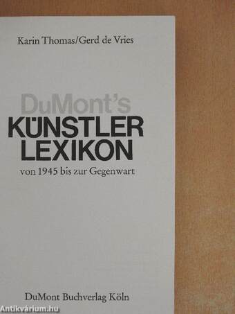 DuMont's Künstler lexikon