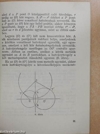 A Bolyai-Lobacsevszkij geometria modelljei