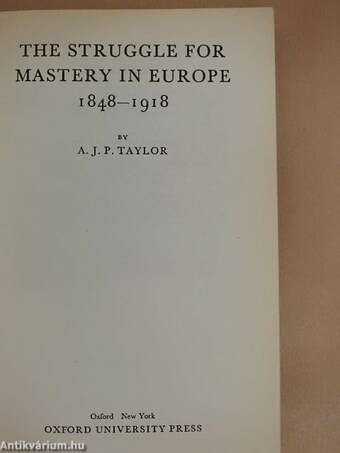 The Struggle for Mastery in Europe