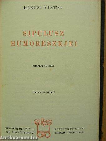 Sipulusz humoreszkjei II.