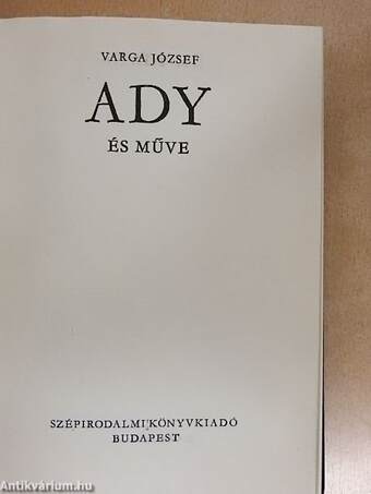 Ady és műve