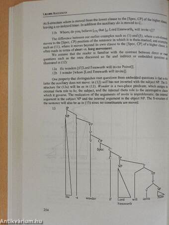 A Textbook in English Syntax