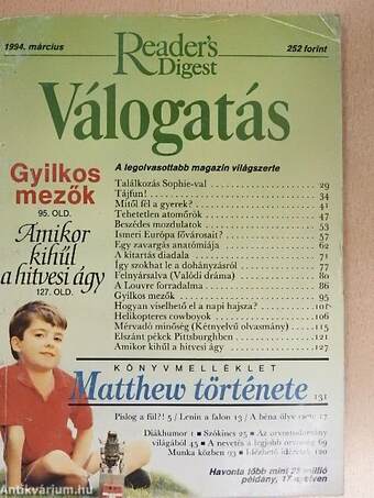 Reader's Digest Válogatás 1994. március