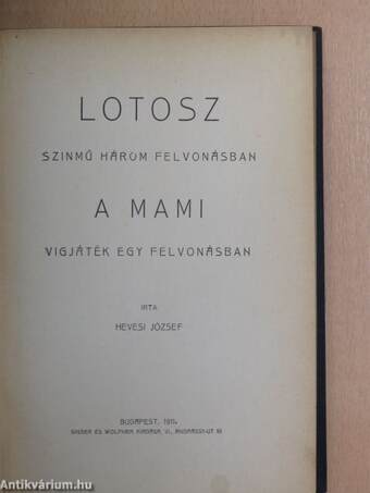 Lotosz/A Mami