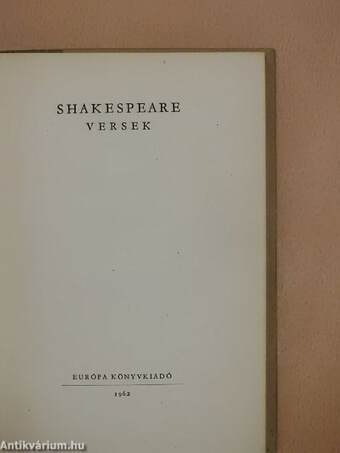 Shakespeare versek