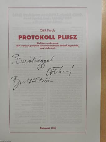 Protokoll plusz (dedikált példány)