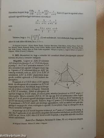 27 lapszám a Középiskolai matematikai és fizikai lapokból