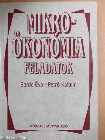 Mikroökonómia feladatok