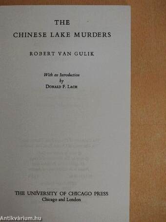 The Chinese Lake Murders