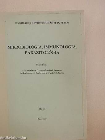 Mikrobiológia, immunológia, parazitológia