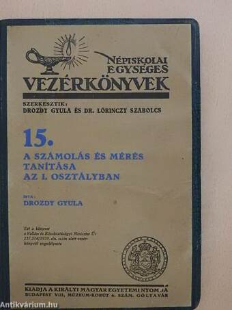 A számolás és mérés tanítása az I. osztályban