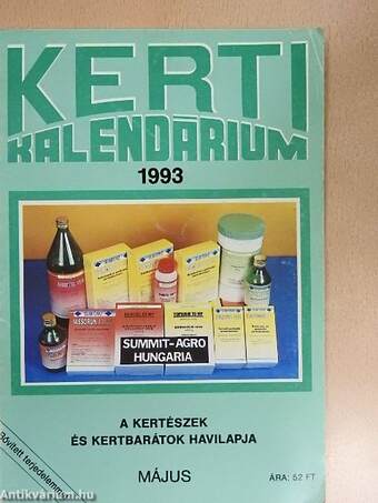 Kerti Kalendárium 1993. május