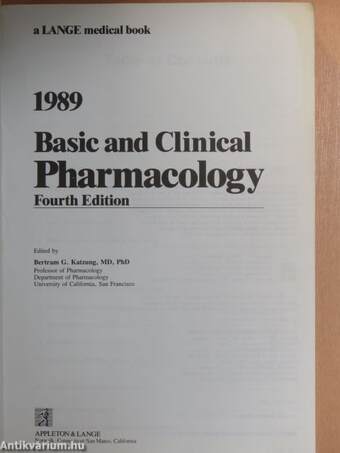 Basic and Clinical Pharmacology