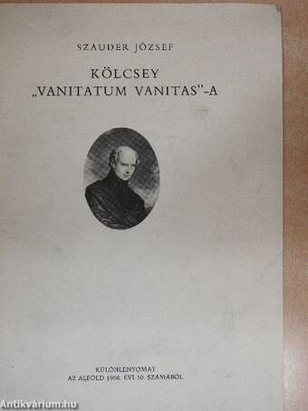 Kölcsey "Vanitatum Vanitas"-a