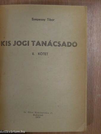 Kis jogi tanácsadó II.