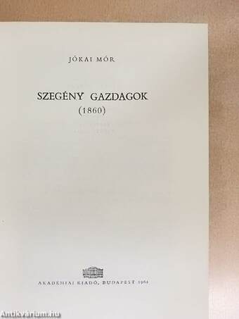 Szegény gazdagok