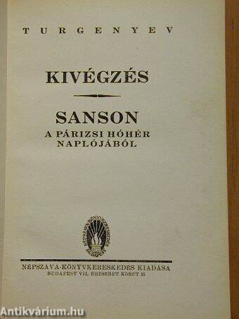 Kivégzés/Sanson, a párizsi hóhér naplójából