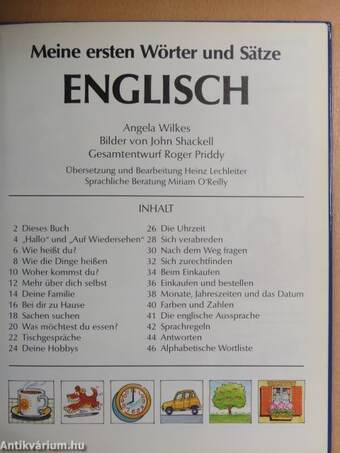 Meine ersten Wörter und Sätze - Englisch