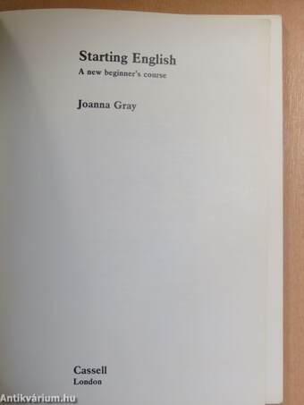 Starting English