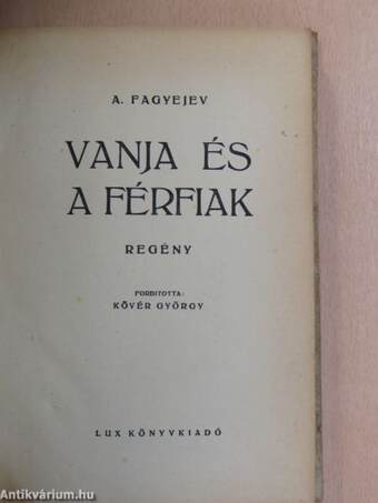 Vanja és a férfiak