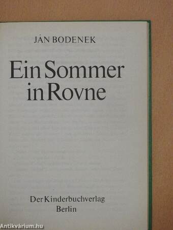 Ein Sommer in Rovne