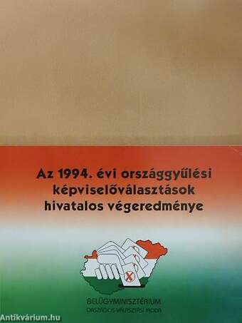 Az 1994. évi országgyűlési képviselőválasztások hivatalos végeredménye