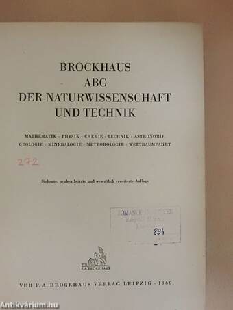 Brockhaus ABC der Naturwissenschaft und Technik