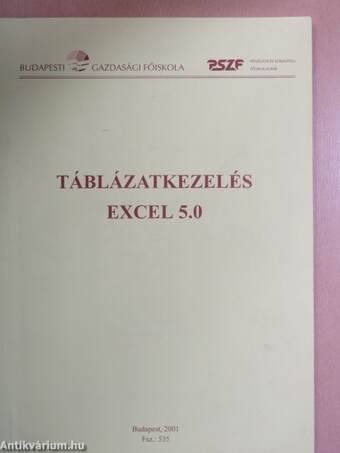 Táblázatkezelés - Excel 5.0