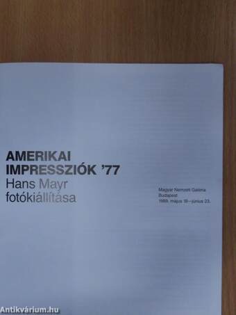 Amerikai impressziók '77