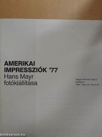 Amerikai impressziók '77