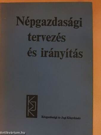 Népgazdasági tervezés és irányítás