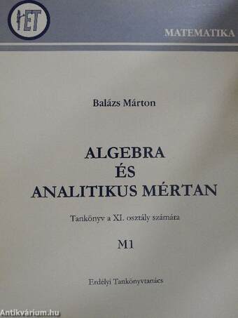 Algebra és analitikus mértan