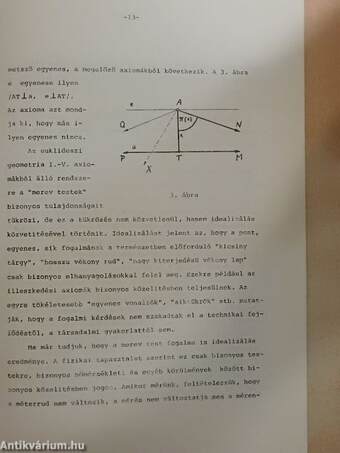 A matematikai és fizikai térfogalom kapcsolatáról és világnézeti vonatkozásáról