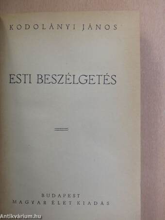 Esti beszélgetés