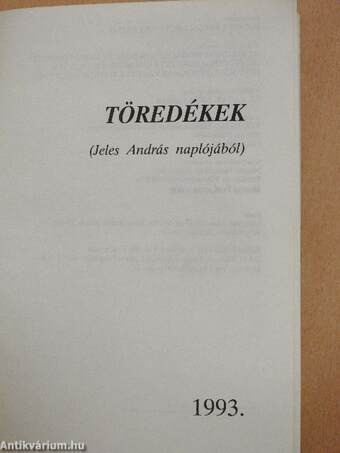 Töredékek