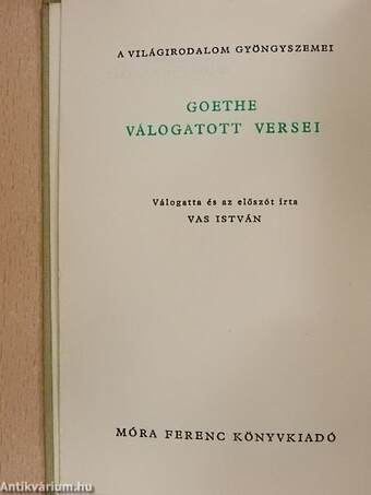 Goethe válogatott versei