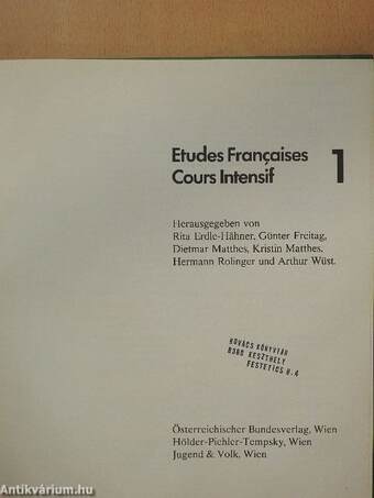 Etudes Francaises Cours Intensif 1