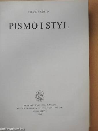 Pismo i styl