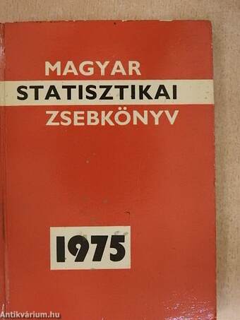 Magyar statisztikai zsebkönyv 1975.