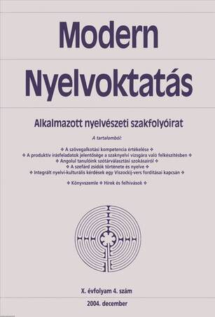 MODERN NYELVOKTATÁS - 2004. DECEMBER