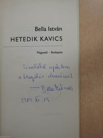 Hetedik kavics (dedikált példány)