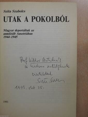 Utak a pokolból (dedikált példány)