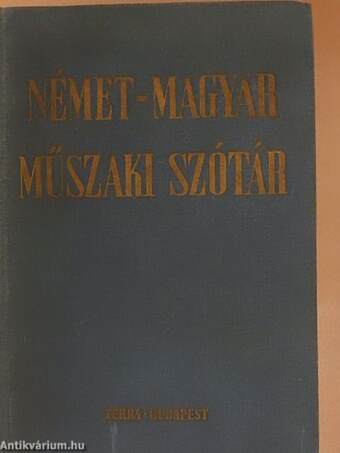 Német-magyar műszaki szótár