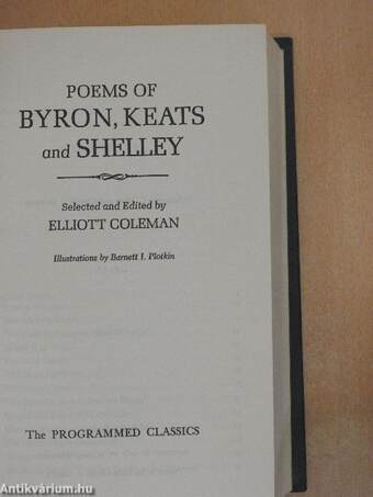 Poems of Byron, Keats and Shelley