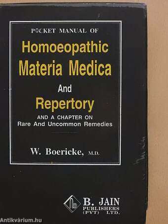 Pocket Manual of Homoeopathic Materia Medica & Repertory