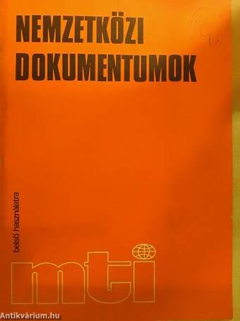 Nemzetközi dokumentumok és elemzések 1979. január 18.