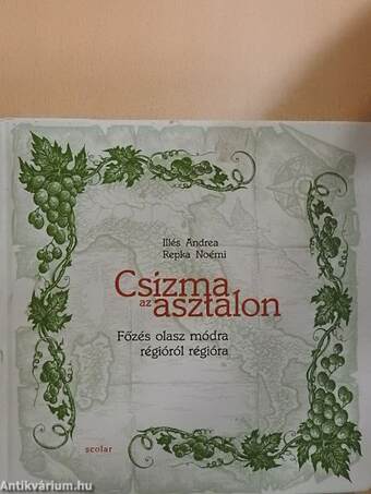 Csizma az asztalon